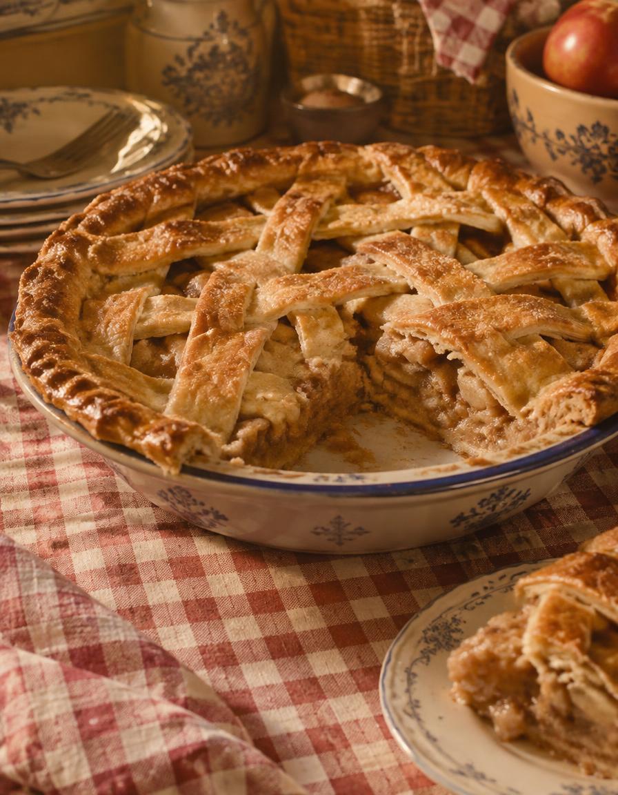 Homemade deep-dish pie
